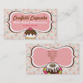 Confetti-Kuchen-u. Bundt Kuchen-Visitenkarten Visitenkarte (Vorne/Hinten)