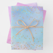Confetti Lila Giro Geschenkpapier Set (Beispiel)