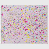 Confetti Lila Wrapping Paper Geschenkpapier (Flach)
