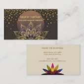 Confetti Lotus Blume Yoga Gesundheit Visitenkarte (Vorne/Hinten)