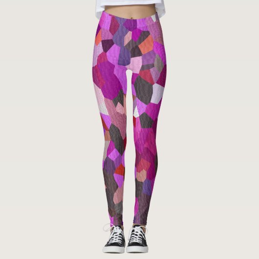 Confetti Magenta Mind Leggings (Vorderseite)