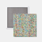 Confetti-Magnet Magnet (Vorderseite/Rückseite)