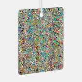 Confetti-Metal-Ornament Ornament Aus Metall (Vorderseite Rechts)