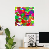 Confetti Multicolor Poster (Heimbüro)