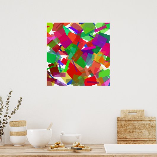 Confetti Multicolor Poster (Küche)