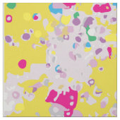 Confetti Muster Yellow Fabric Stoff (Muster)