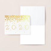 Confetti-Neujahr Folienkarte (Anzeige)