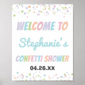 Confetti Niedlich Kleine Sprinkle Dusche Poster (Vorne)