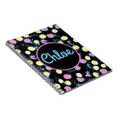 Confetti Paint Splash Multicolor Custom Notizblock (Rechte Seite)