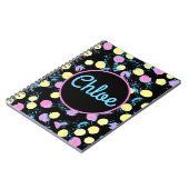 Confetti Paint Splash Multicolor Custom Notizblock (Linke Seite)