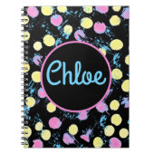 Confetti Paint Splash Multicolor Custom Notizblock (Vorderseite)