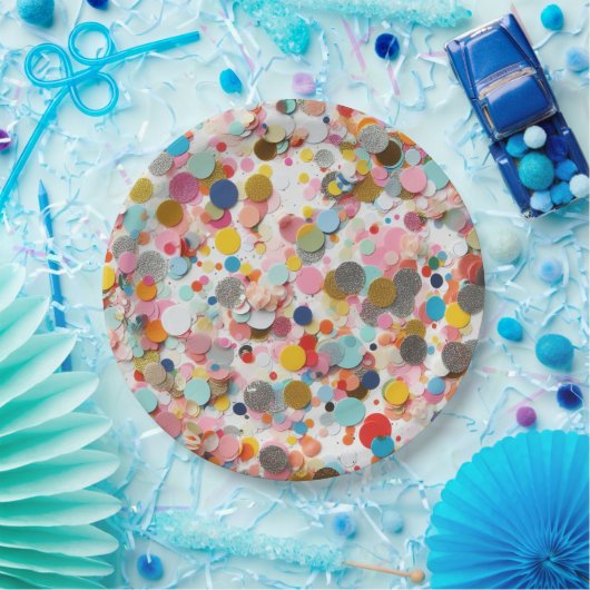 Confetti Papier Teller! Pappteller (Party)