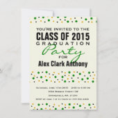 Confetti Party Einladung 2015 Abschluss (Vorderseite)
