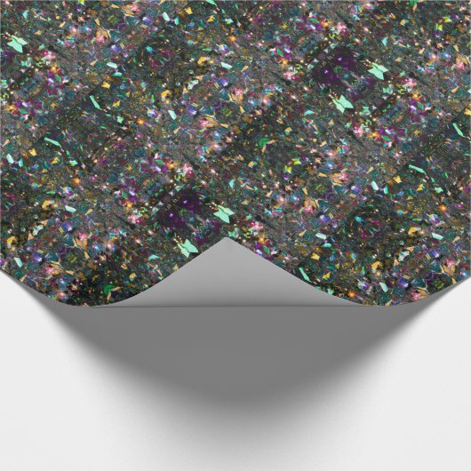 Confetti-Party Geschenkpapier (Ecke)