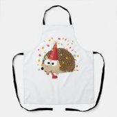 Confetti Party Igel Schürze (Vorderseite)