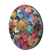 Confetti Party Karneval Farbiges Papier Funny Funn Dartscheibe (Vorderseite rechts)