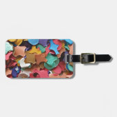 Confetti Party Karneval Farbiges Papier Funny Funn Gepäckanhänger (Vorderseite horizontal)