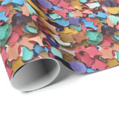 Confetti Party Karneval Farbiges Papier Funny Funn Geschenkpapier (Rolleneckpunkt)