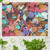 Confetti Party Karneval Farbiges Papier Funny Funn Geschirrtuch (Gefaltet)