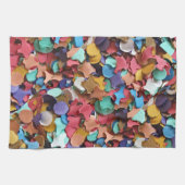 Confetti Party Karneval Farbiges Papier Funny Funn Geschirrtuch (Horizontal)