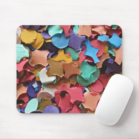 Confetti Party Karneval Farbiges Papier Funny Funn Mousepad (Mit Mouse)