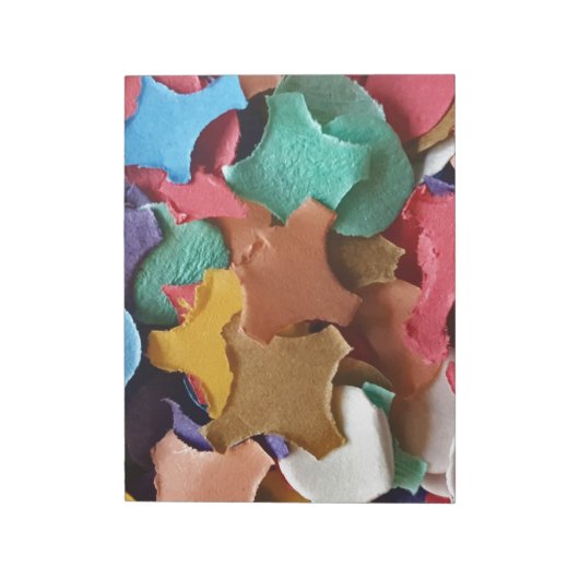 Confetti Party Karneval Farbiges Papier Funny Funn Notizblock (Rotiert)