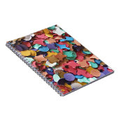 Confetti Party Karneval Farbiges Papier Funny Funn Notizblock (Rechte Seite)