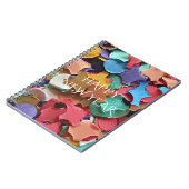 Confetti Party Karneval Farbiges Papier Funny Funn Notizblock (Linke Seite)