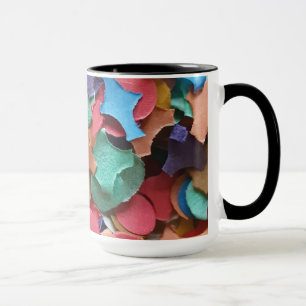 Confetti Party Karneval Farbiges Papier Funny Funn Tasse