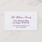 Confetti Party Karneval Farbiges Papier Funny Funn Visitenkarte (Rückseite)