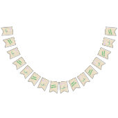 Confetti-Party-Krokodil-Beige Wimpelkette (Alle)