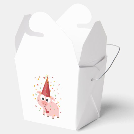 Confetti Party Pig Geschenkschachtel (Geöffnet)