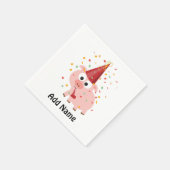 Confetti Party Pig Serviette (Ecke)