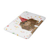 Confetti Party Sasquatch Bigfoot Badematte (Schrägansicht)