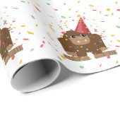 Confetti Party Sasquatch Bigfoot Geschenkpapier (Rolleneckpunkt)
