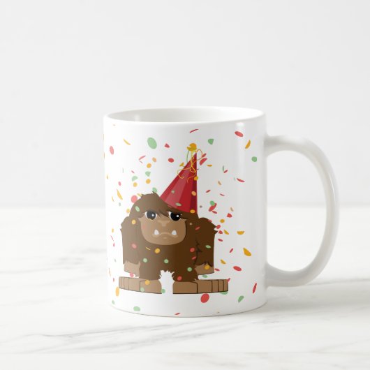 Confetti Party Sasquatch Bigfoot Kaffeetasse (Rechts)