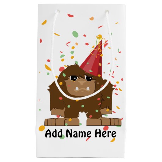 Confetti Party Sasquatch Bigfoot Kleine Geschenktüte (Vorderseite)