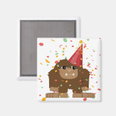 Confetti Party Sasquatch Bigfoot Magnet (Vorderseite/Rückseite)