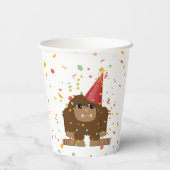 Confetti Party Sasquatch Bigfoot Pappbecher (Rückseite)