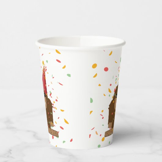 Confetti Party Sasquatch Bigfoot Pappbecher (Links)