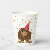 Confetti Party Sasquatch Bigfoot Pappbecher (Vorderseite)