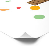 Confetti Party Sasquatch Bigfoot Poster (Ecke)