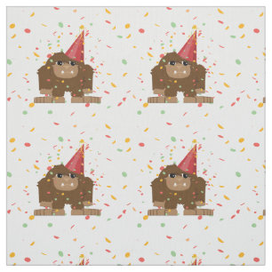 Confetti-Party Sasquatch Bigfoot Stoff