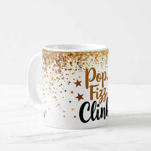 Confetti Party Tasse (Vorderseite Links)