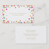 Confetti Party | Visitenkarten Visitenkarte (Vorne/Hinten)