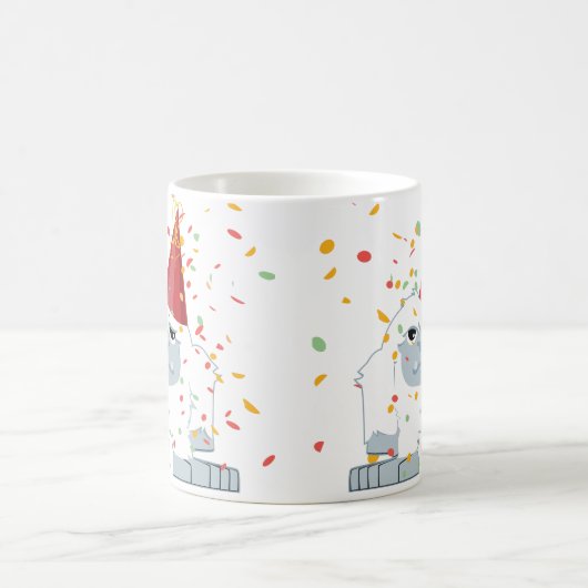Confetti Party Yeti Kaffeetasse (Mittel)