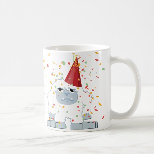 Confetti Party Yeti Kaffeetasse (Rechts)