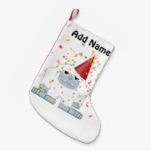 Confetti Party Yeti Kleiner Weihnachtsstrumpf (Vorderansicht (hängend))