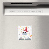 Confetti Party Yeti Magnet (In Situ (Geschirrspüler))