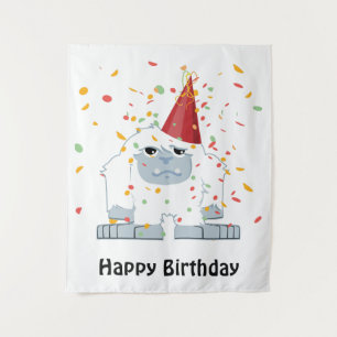 Confetti-Party-Yeti  Wandteppich